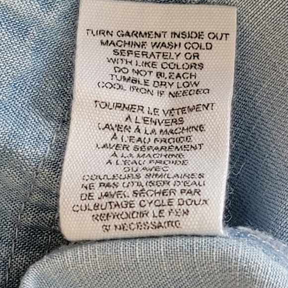 For The Republic Denim Sleeveless Top. Size SP - Picture 8 of 9